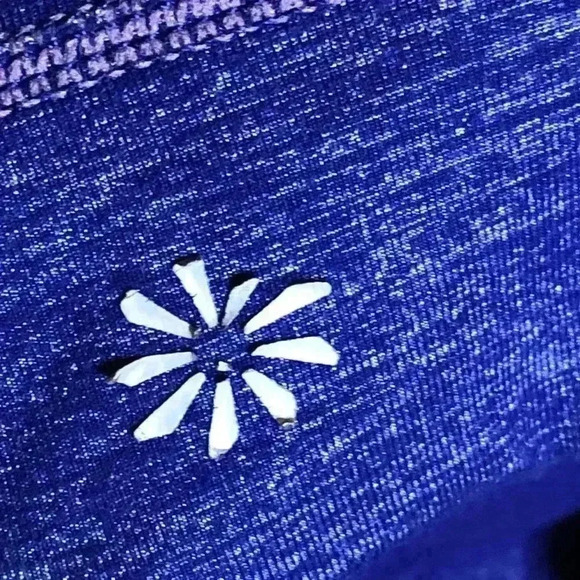 Athleta Purple Blue Heathered Cropped Leggings XS - Picture 9 of 9